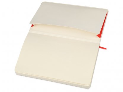Записная книжка А5 Classic Soft, красная, открытая