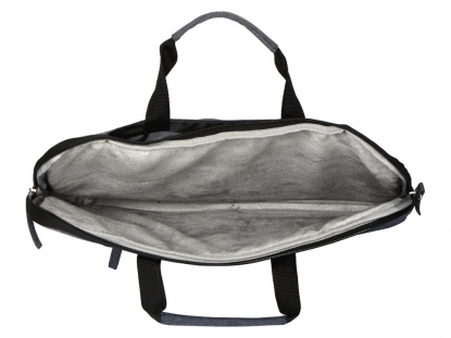 Сумка Plush c усиленной защитой ноутбука 15.6, серо-синяя