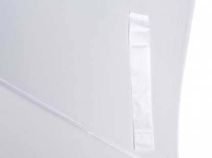 Зонт-трость Reviver  с куполом из переработанного пластика, белый