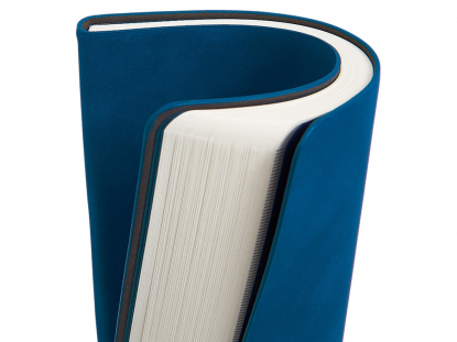 Блокнот А5 с магнитным клапаном в гибкой обложке Chaplin, синий