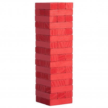 Игра Деревянная башня мини, красная