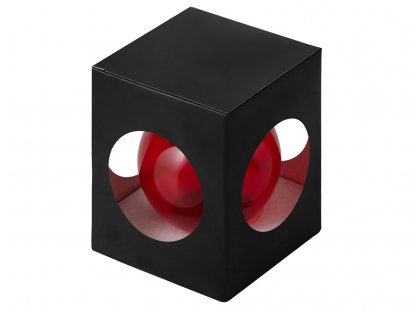 Стеклянный елочный шар Frozi, красный