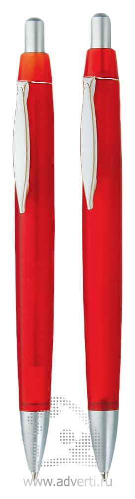 Шариковая ручка и автокарандаш из набора Танго, красные