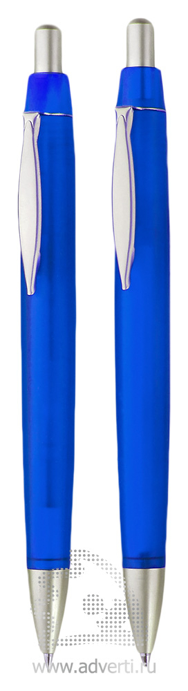 Шариковая ручка и автокарандаш из набора Танго, синие