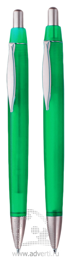 Шариковая ручка и автокарандаш из набора Танго, зеленые