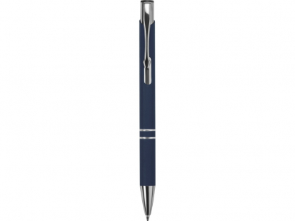 Ручка металлическая шариковая C1 soft-touch, темно-синяя
