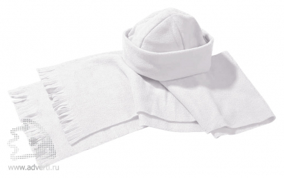 Комплект Stan Duet: шапка и шарф, белый