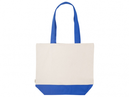 Сумка для шоппинга Cotton из переработанного хлопка, 280 г/м2, синяя