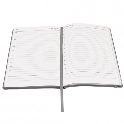 Ежедневник A5 недатированный Dante в мягком переплёте soft-touch, серый