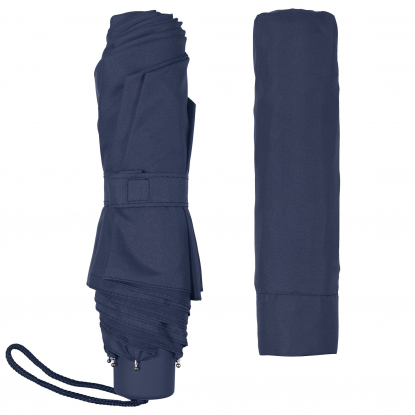 Зонт Unit Light, механический, 3 сложения, тёмно-синий, с чехлом