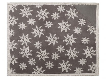 Плед Snowflake новогодний с капюшоном