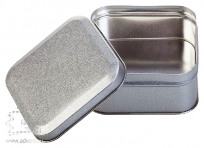 Коробка Pragmax S, квадратная, серебристая