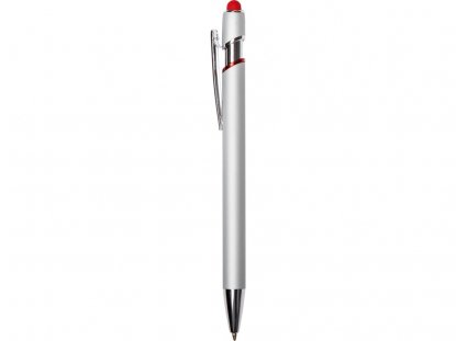 Ручка-стилус металлическая шариковая Sway Monochrome с цветным зеркальным слоем, красная