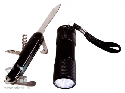Набор: карманный нож и фонарик