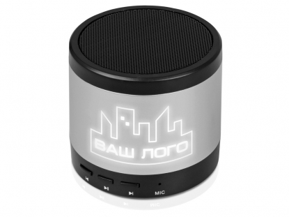 Портативная колонка Ring neon с подсветкой корпуса, белая