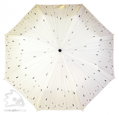 Зонт Капли, полуавтомат, 3 сложения, дизайн купола