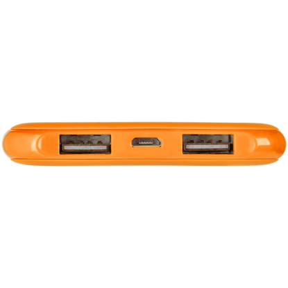 Внешний аккумулятор Uniscend Half Day Compact 5000 мAч, оранжевый, разъёмы
