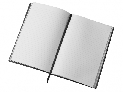 Блокнот в гибкой обложке А5 C1 софт-тач, черный