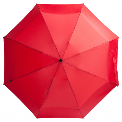 Зонт складной 811 X1, красный, вид сверху
