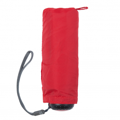 Зонт складной 811 X1, красный, сложенный