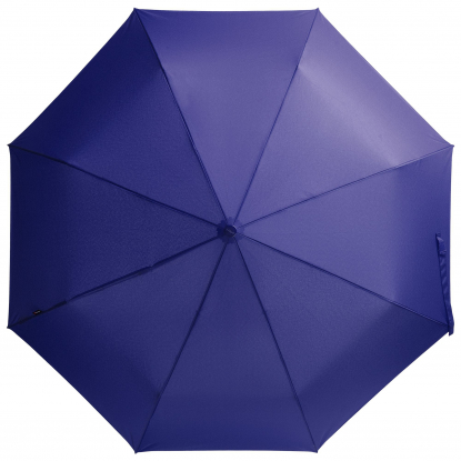 Зонт складной Floyd,с кольцом, механический, синий, вид сверху