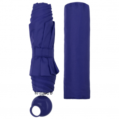 Зонт складной Floyd,с кольцом, механический, синий, с чехлом