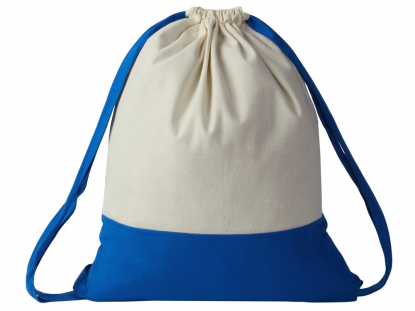 Рюкзак-мешок Cotton из хлопка, синий