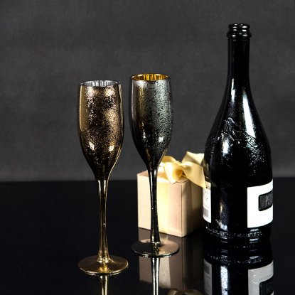 Набор бокалов для шампанского MOON&SUN, пример использования