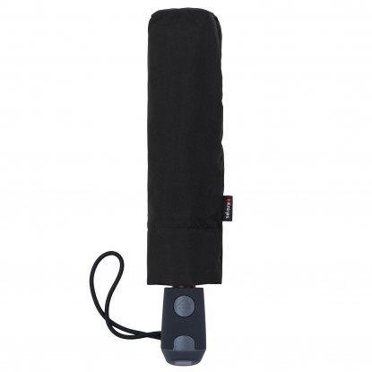 Зонт складной E.200, автомат, черный, в сложенном виде