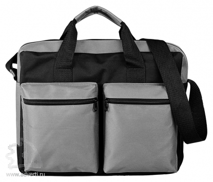 Конференц-сумка Double pocket, серая