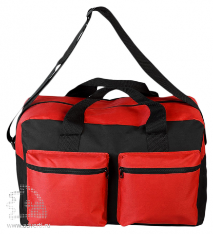 Дорожная сумка Double pocket, красная