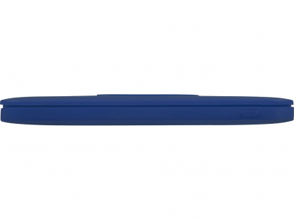 Портативное беспроводное зарядное устройство Impulse 4000 мAч, синий, вид сбоку