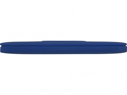 Портативное беспроводное зарядное устройство Impulse 4000 мAч, синий, вид сбоку