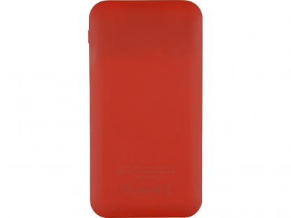 Портативное беспроводное зарядное устройство Impulse 4000 мAч, красный, вид снизу