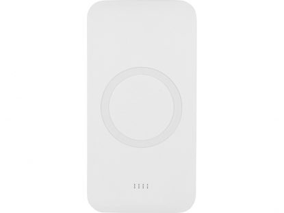 Портативное беспроводное зарядное устройство Impulse 4000 мAч, белый, вид сверху