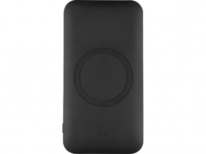 Портативное беспроводное зарядное устройство Impulse 4000 мAч, черный, вид сверху