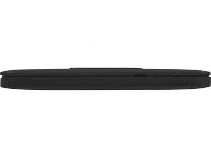 Портативное беспроводное зарядное устройство Impulse 4000 мAч, черный, вид сбоку