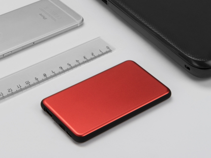 Портативное зарядное устройство Shell, 5000 mAh, красное