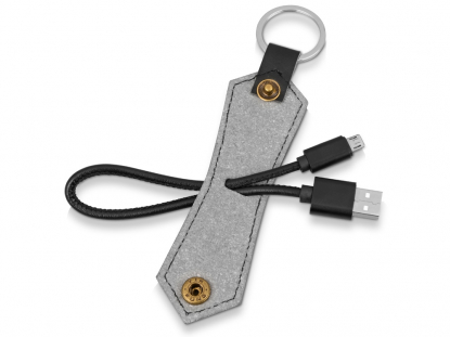 Кабель-брелок USB-MicroUSB Pelle, в открытом виде