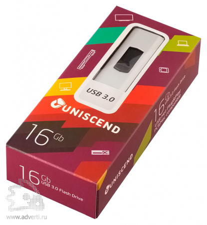 Флешка Uniscend Alum на 16 Gb в упаковке