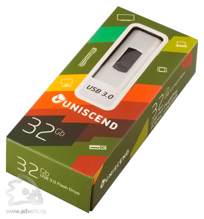 Флешка Uniscend Alum на 32 Gb в упаковке