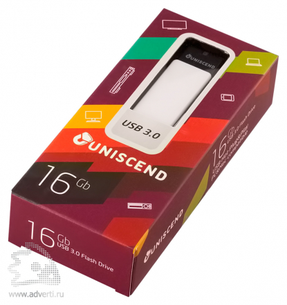Флешка Uniscend Turn на 16 Gb в упаковке