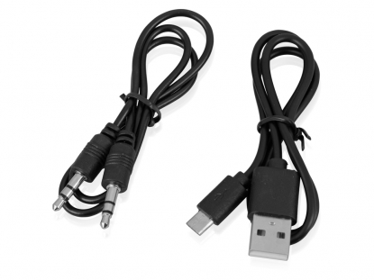 Водоустойчивая портативная аудиоколонка Aquatic, кабели