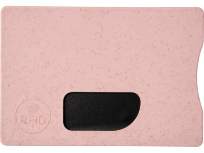 Чехол для карточек RFID Straw, розовый