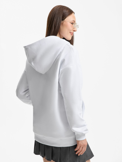 Толстовка оверсайз Sartoro, унисекс, белая