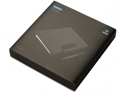 Подарочный набор Twilight, органайзер А5 с беспроводной зарядкой и металлическая шариковая ручка со светящимся логотипом