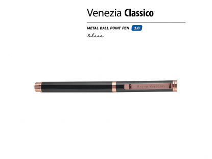 Ручка металлическая шариковая Venezia Classico, черная