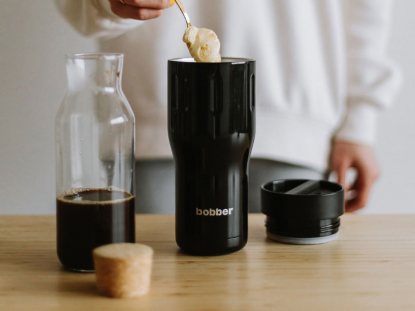 Вакуумная термокружка Tumbler, 470 мл, чёрная