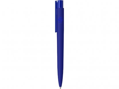 Ручка металлическая шариковая RECYCLED PET PEN PRO K transparent GUM soft-touch, синяя