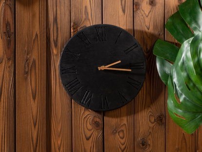 Часы деревянные Лиара, черные